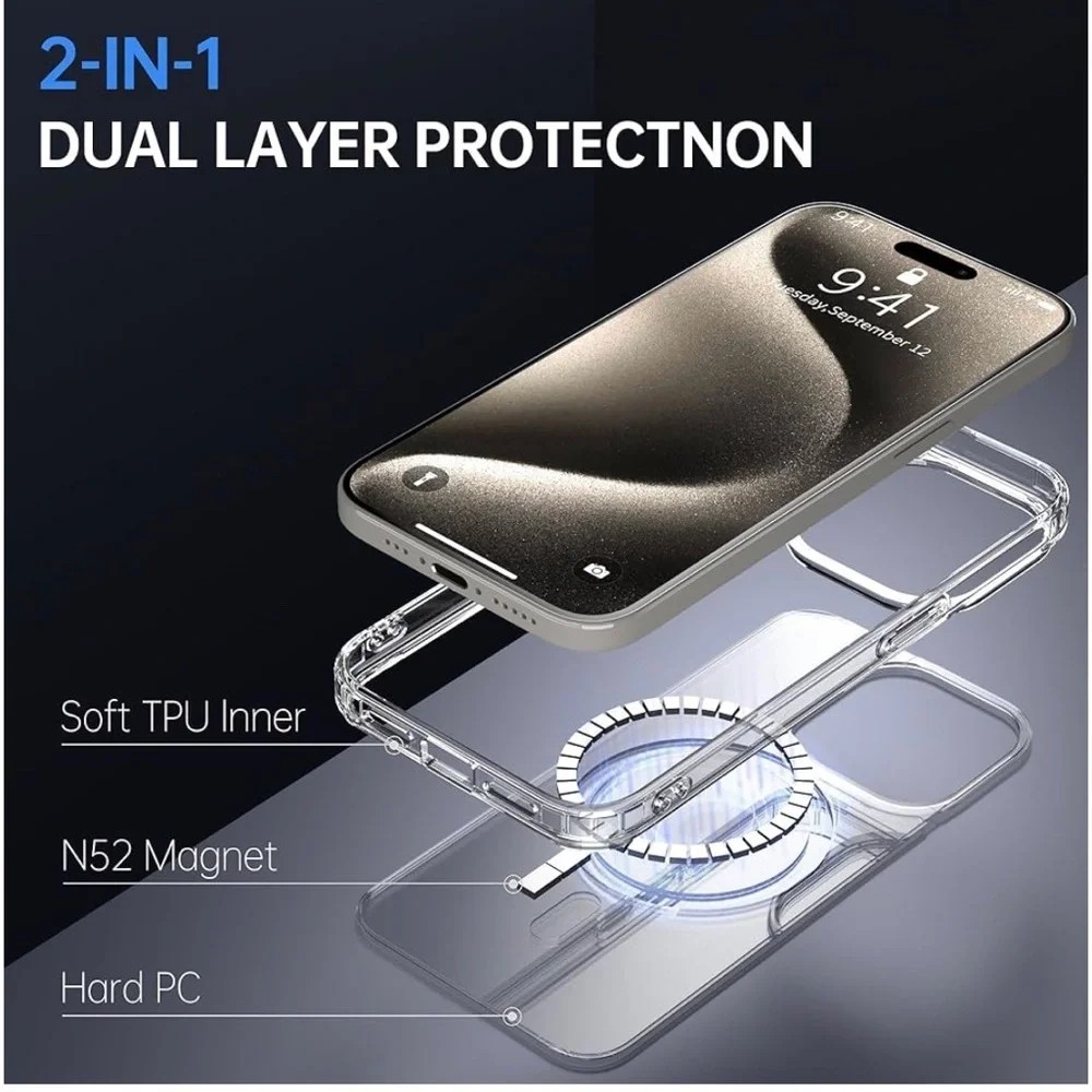NEW iPhone 15 pro Case Clear